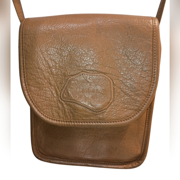 Carlos Falchi crossbody/shoulder bag/purse Small Brown leather Croc and serpent - Picture 5 of 8